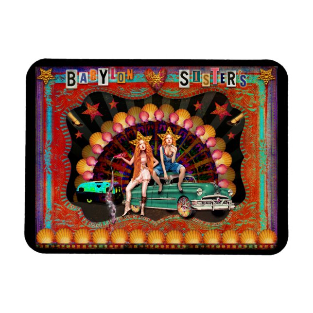 Technicolor Motor Home Fan Magnet (Horizontal)