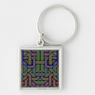 Technicolor Trails Keychain