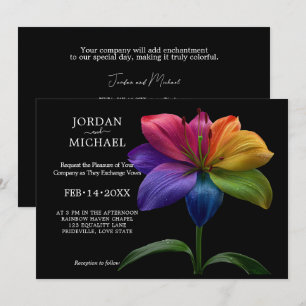 🌈 Technicolor Vows Wedding Invitation