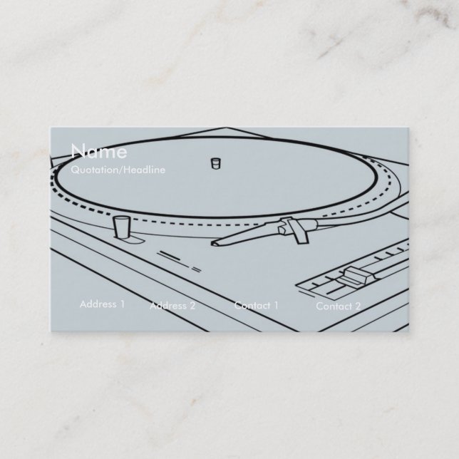 technics 1200 card (Front)