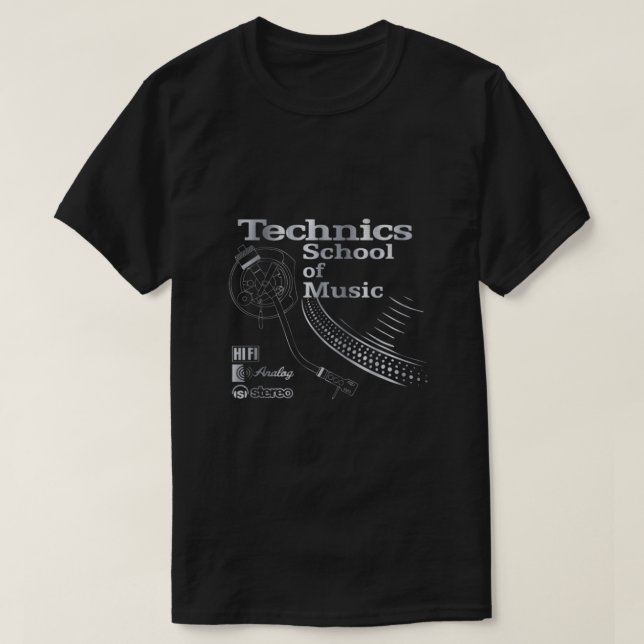 Technics School Of Music  T-Shirt (Design Front)