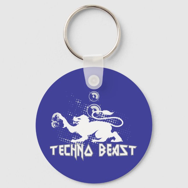 Techno Beast Keychain (Front)