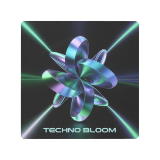 Techno Bloom Metal Print