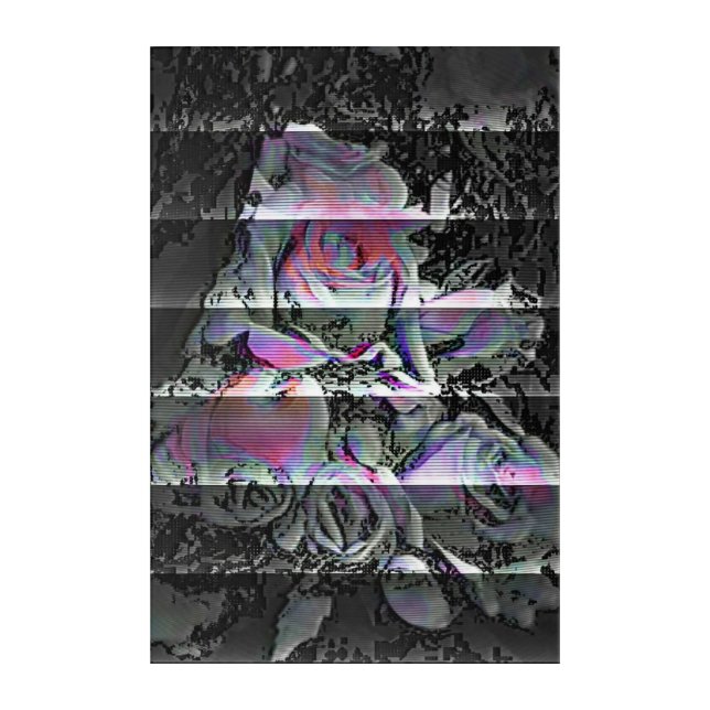 Techno Bouquet  Acrylic Print (Front)