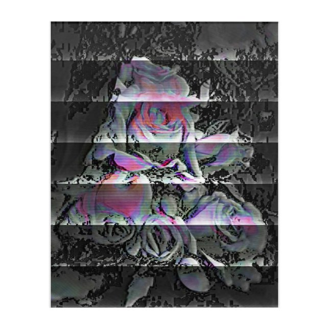 Techno Bouquet  Acrylic Print (Front)