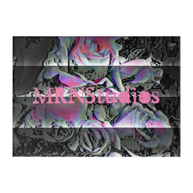 Techno Bouquet  Acrylic Print (Front)