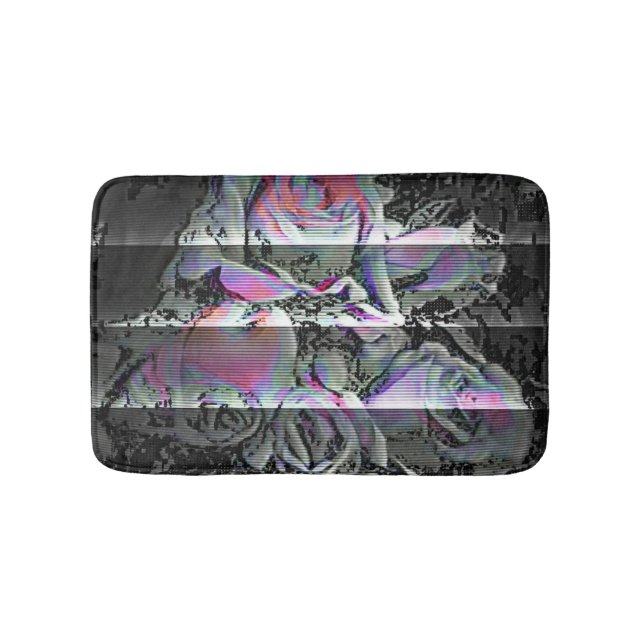 Techno Bouquet  Bath Mat (Front)