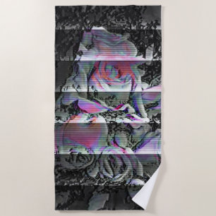 Techno Bouquet  Beach Towel