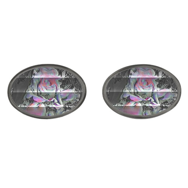 Techno Bouquet  Cufflinks (Front)