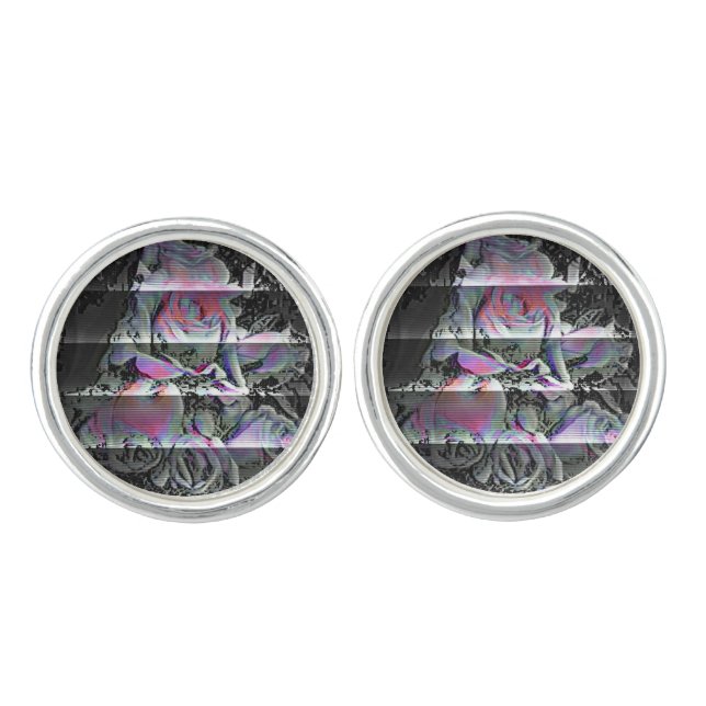 Techno Bouquet  Cufflinks (Front)