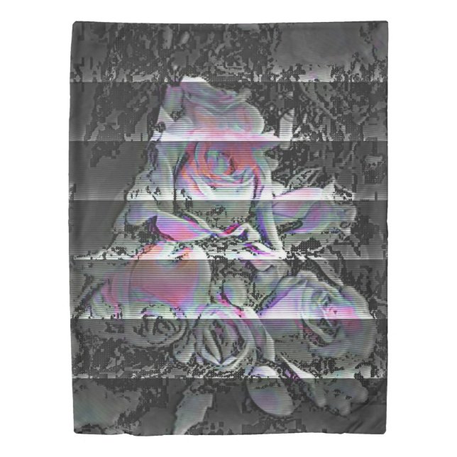 Techno Bouquet  Duvet Cover (Front)