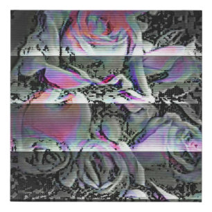 Techno Bouquet Faux Canvas Print