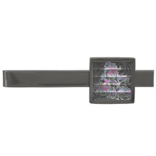 Techno Bouquet Gunmetal Finish Tie Bar