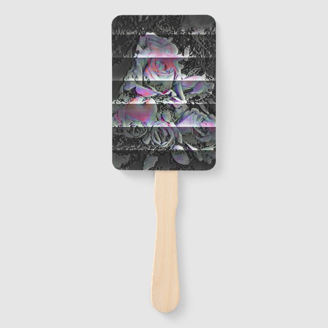 Techno Bouquet  Hand Fan (Front)