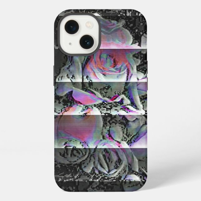 Techno Bouquet  Iphone Case (Back)