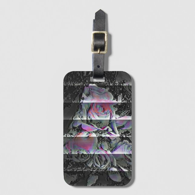 Techno Bouquet  Luggage Tag (Front Vertical)