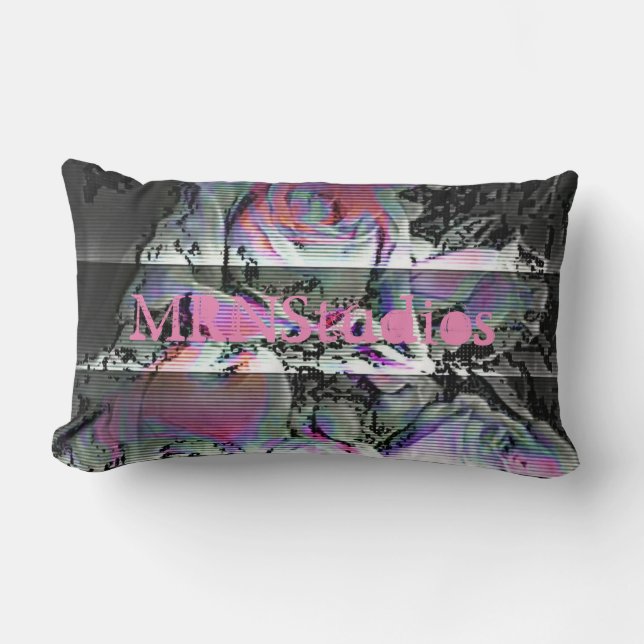 Techno Bouquet   Lumbar Pillow (Front)