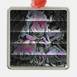 Techno Bouquet Metal Ornament