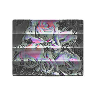 Techno Bouquet Metal Print