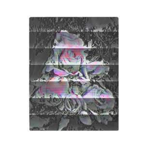 Techno Bouquet Metal Print