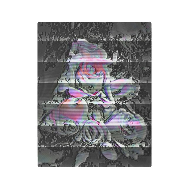 Techno Bouquet  Metal Print (Front)