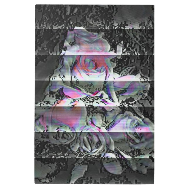 Techno Bouquet  Metal Print (Front)