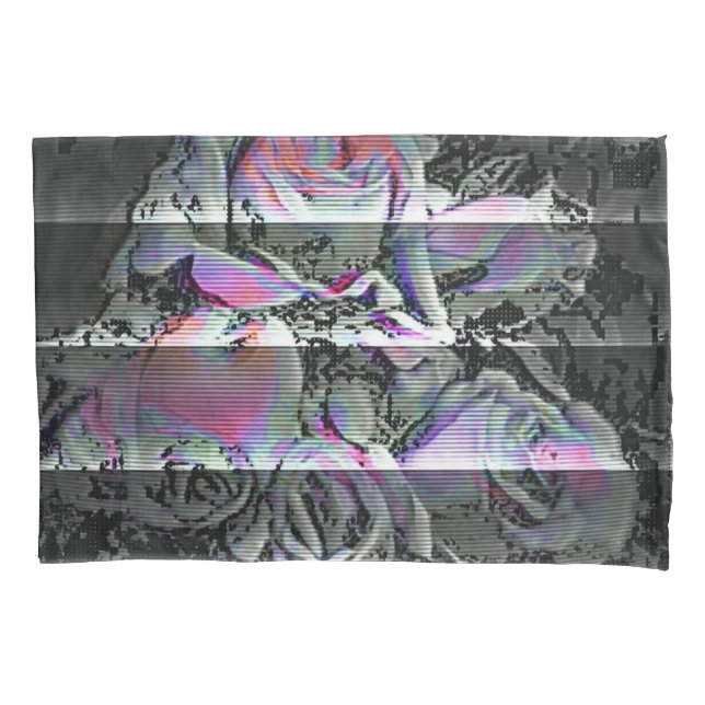 Techno Bouquet   Pillow Case (Front-Left)