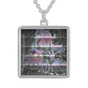 Techno Bouquet Sterling Silver Necklace