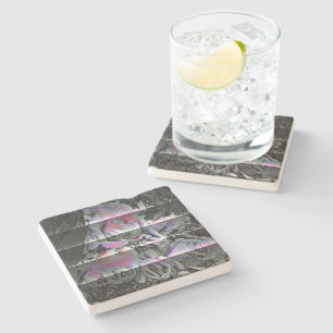 Techno Bouquet Stone Coaster