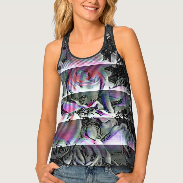 Techno Bouquet  Tank Top (Front)