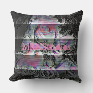 Techno Bouquet  Throw Pillow