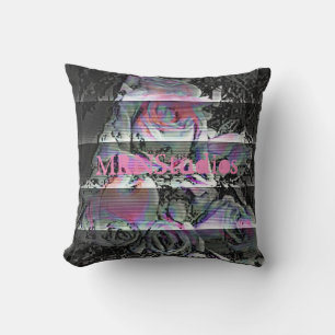 Techno Bouquet  Throw Pillow