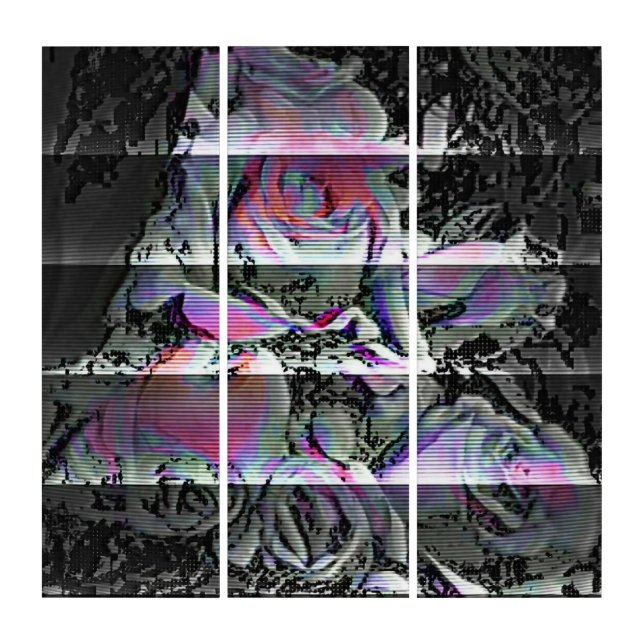 Techno Bouquet  Triptych (Front)
