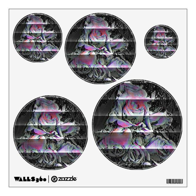 Techno Bouquet  Wall Decal (Front)