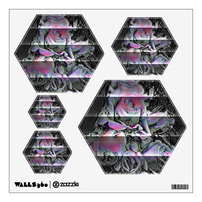 Techno Bouquet  Wall Decal (Front)