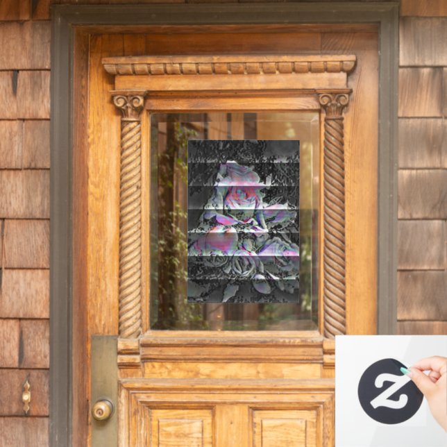 Techno Bouquet  Window Cling (Home Door)