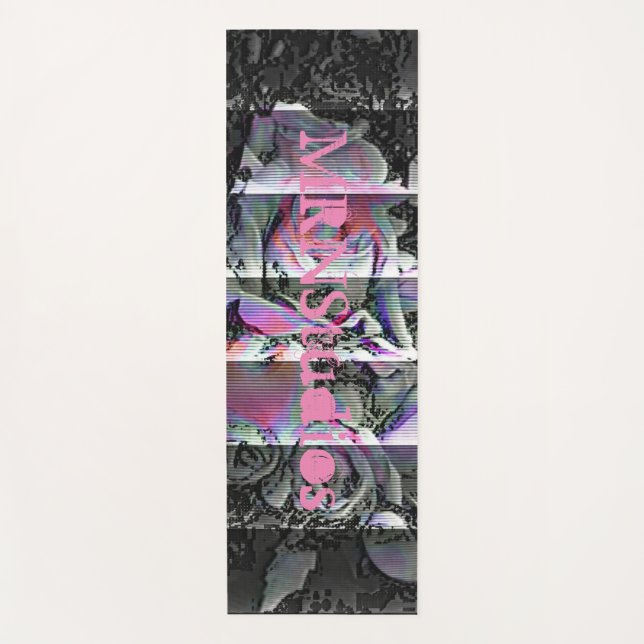 Techno Bouquet  Yoga Mat (Front)