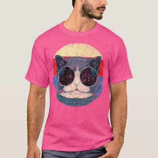 Techno Cat Dub Step Electro Music Synthesizer T-Shirt