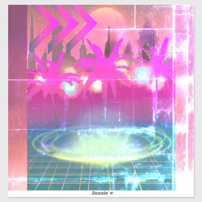 Techno City  Sticker (Sheet)