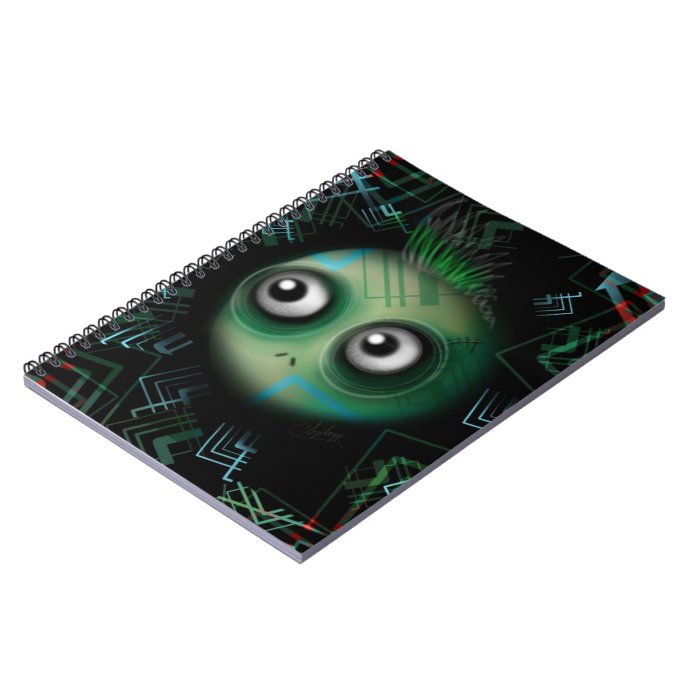 Techno Cyber Mutant Spiral Notebook