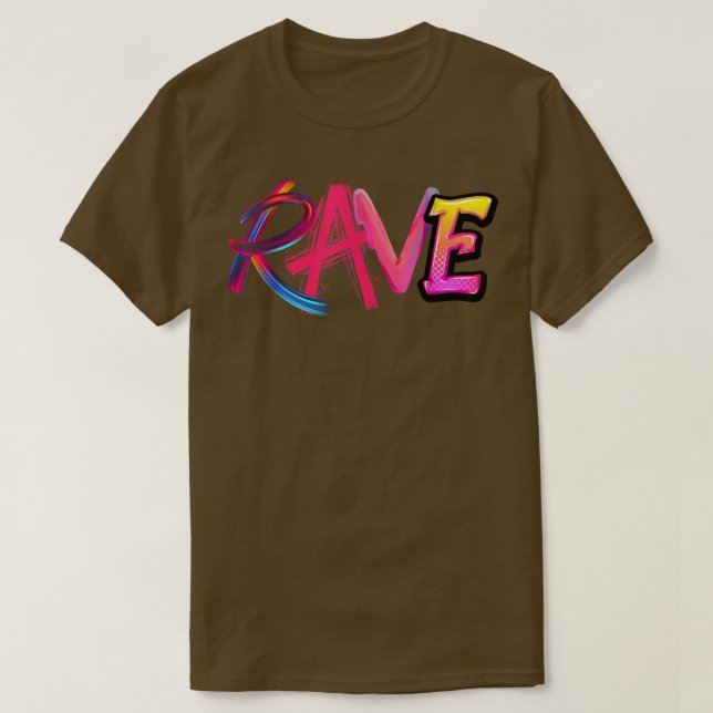 Techno EDM Music Festival Rave Dubstep T-Shirt (Design Front)