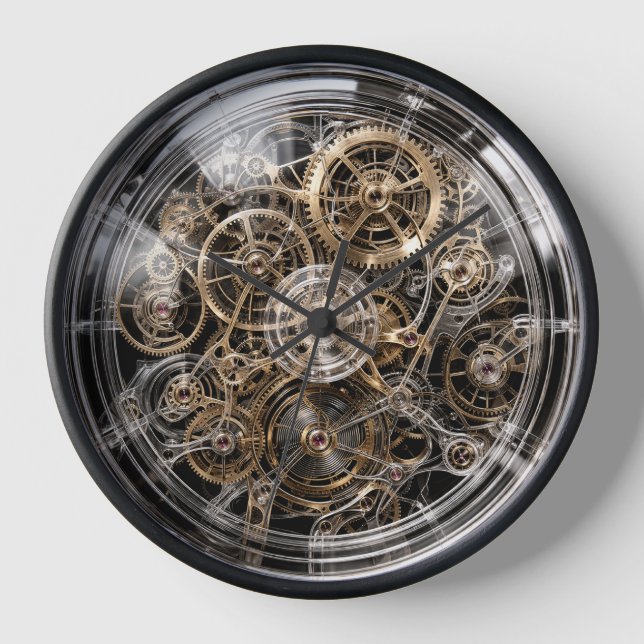 Techno geek quartz clock DIY (Front)