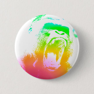 Techno Gorilla Pinback Button