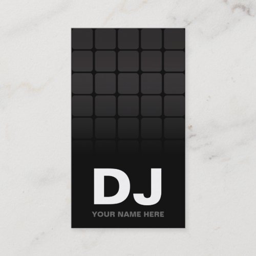 Techno Gradient  DJ Business Cards