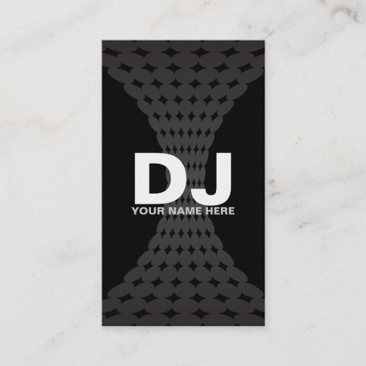 Customizable Techno Gradient  DJ Business Cards