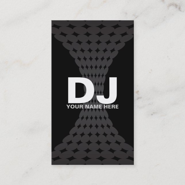 Techno Gradient  DJ Business Cards (Front)