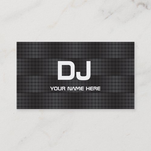 Techno Gradient  DJ Business Cards