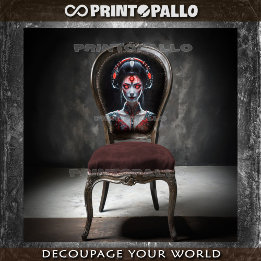 Techno Japanese cyborg Geisha  Tissue Paper