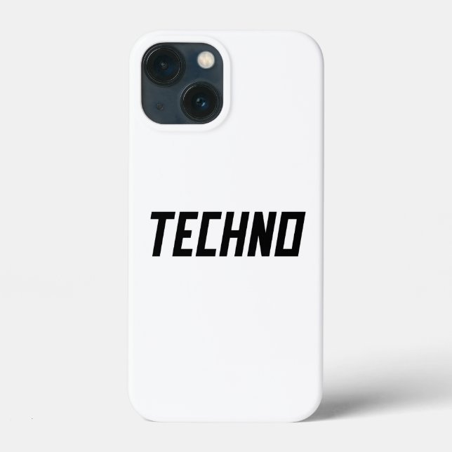 Techno Music Case-Mate iPhone Case (Back)