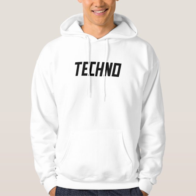 Techno Music Hoodie (Front)